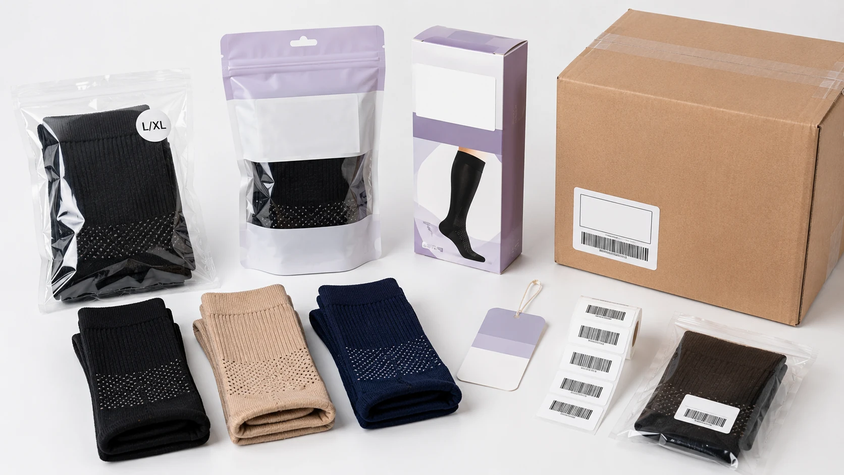 Private label plus size compression socks checklist