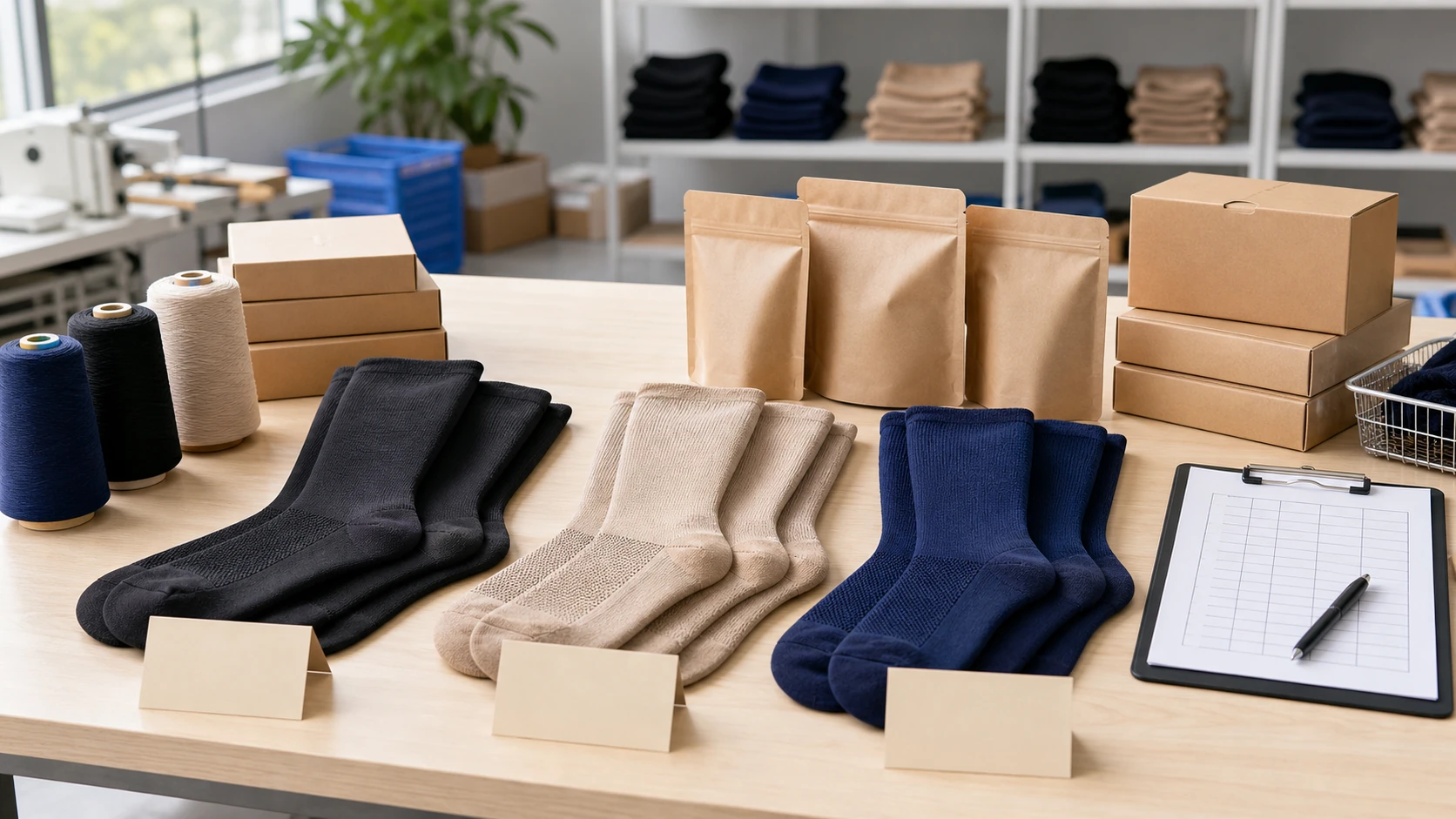 Small batch plus size compression socks MOQ and private label packaging