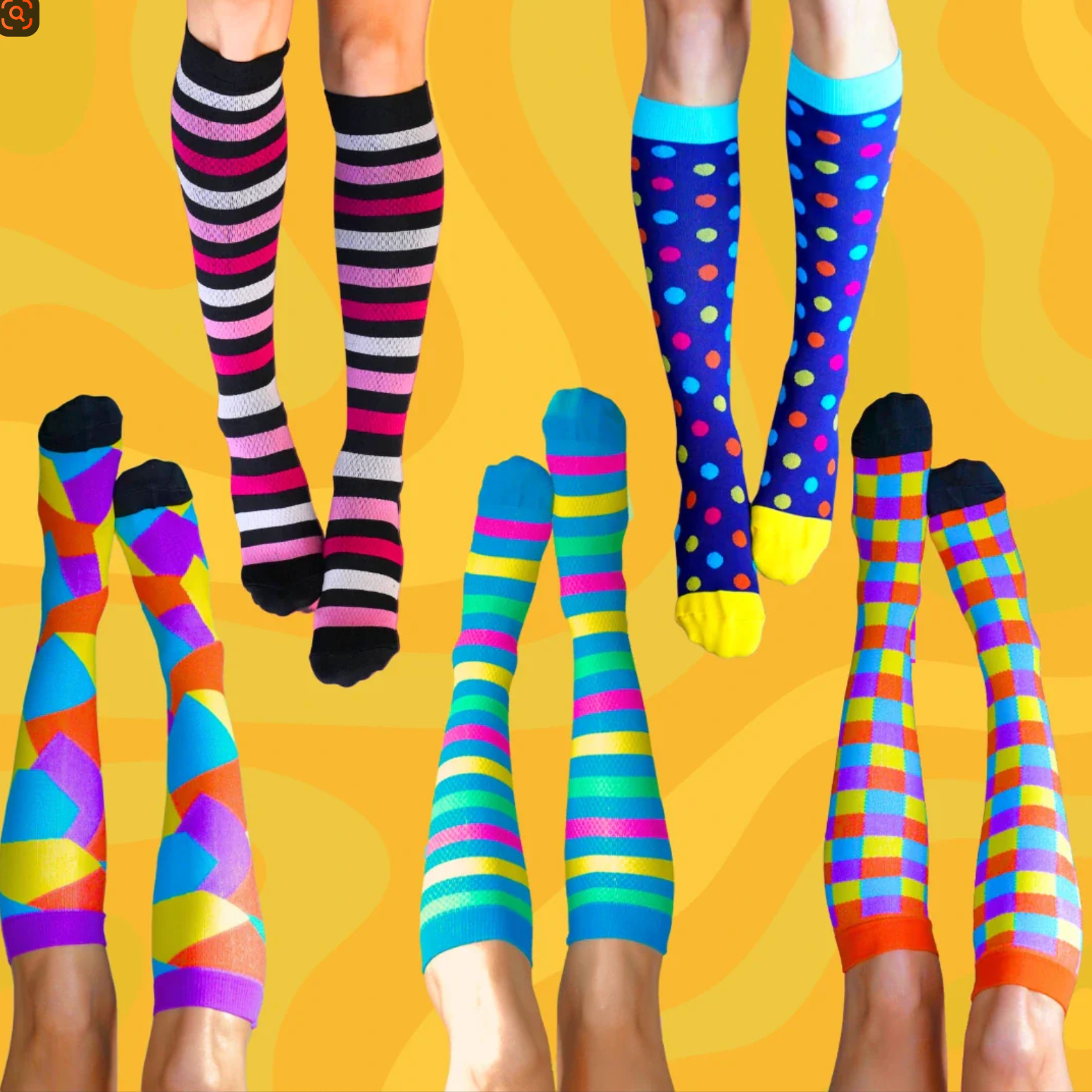 Custom wide calf compression socks OEM